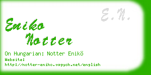 eniko notter business card